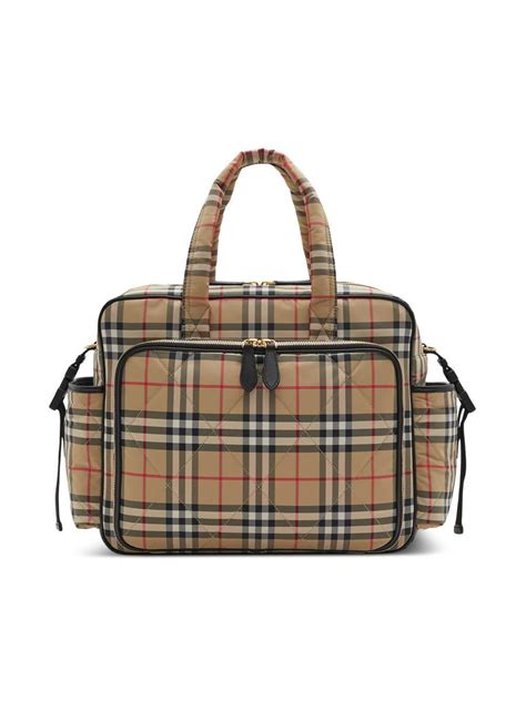 burberry cloth diaper bag|authentic Burberry diaper bag.